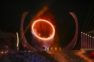 粤港澳全运盛会揭幕 智能科技与绿色理念交织辉映